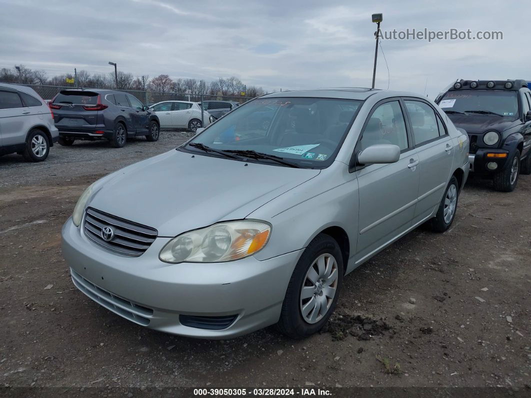 2003 Toyota Corolla Le Silver vin: 1NXBR38E33Z064039