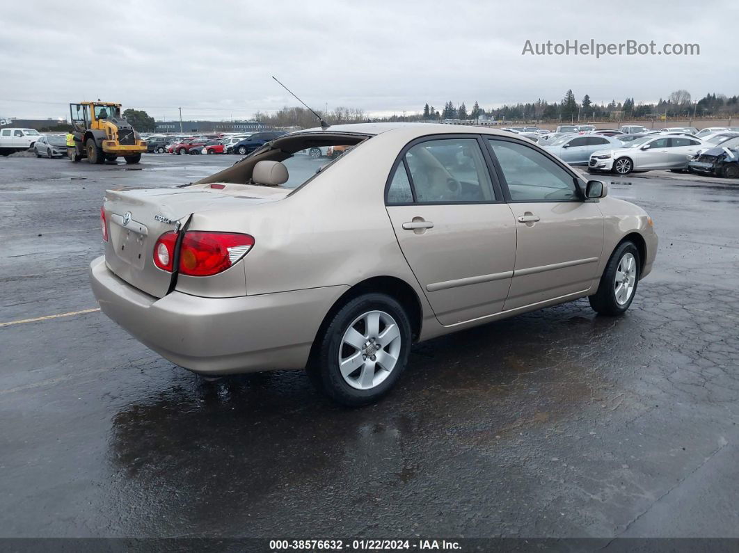 2004 Toyota Corolla Le Gold vin: 1NXBR38E34Z243117