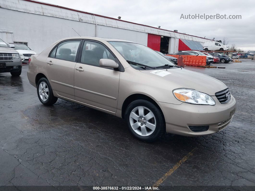 2004 Toyota Corolla Le Gold vin: 1NXBR38E34Z243117