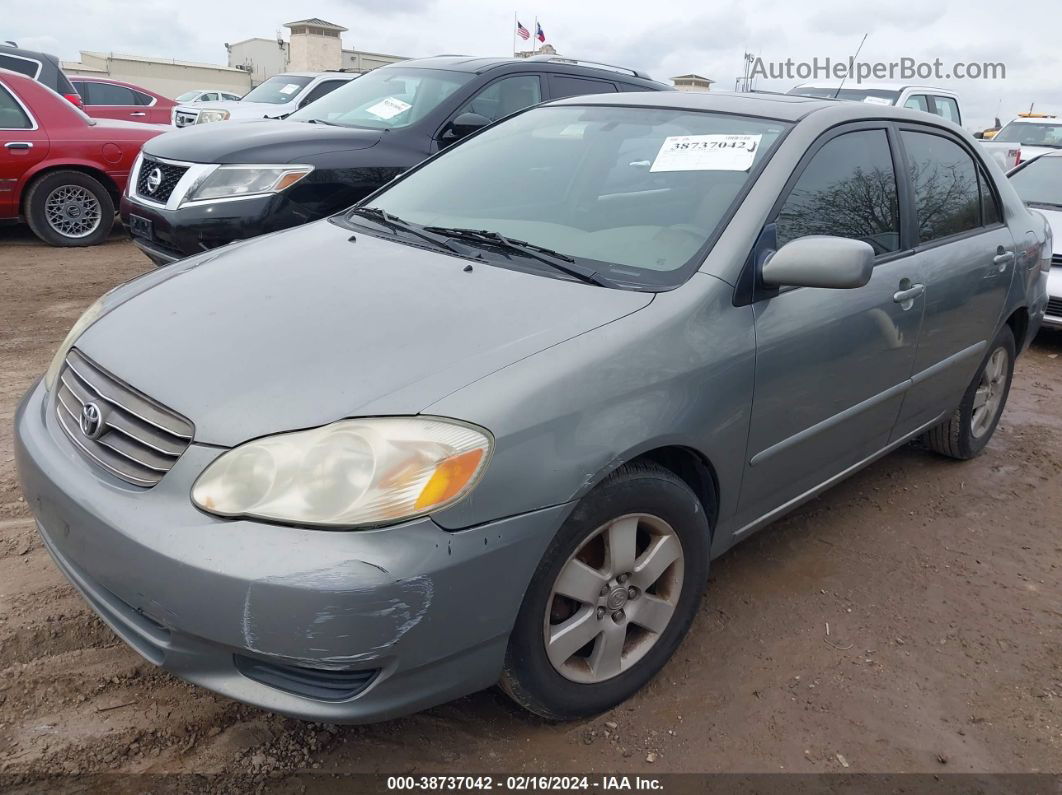 2003 Toyota Corolla Le Gray vin: 1NXBR38E43Z095834