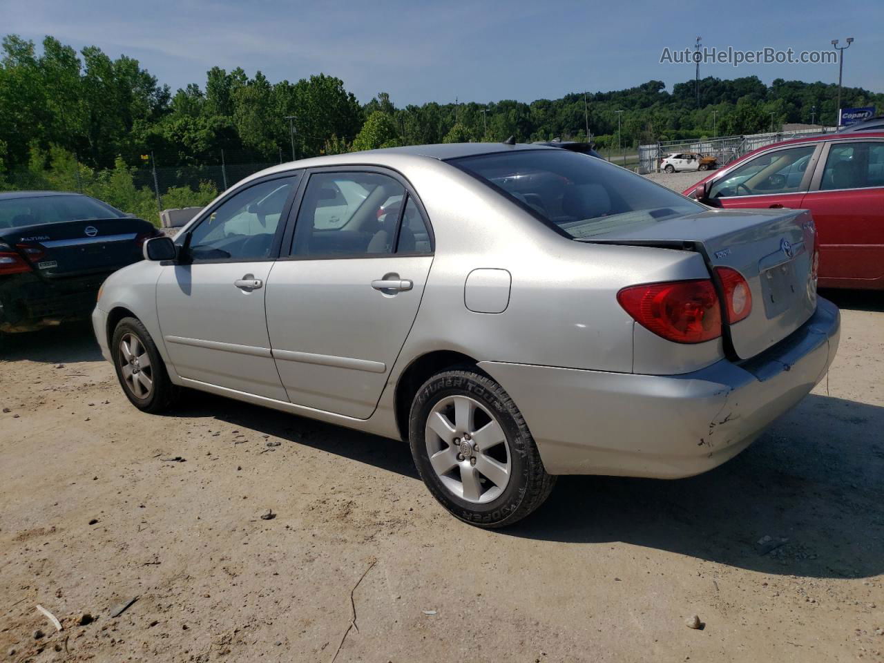 2003 Toyota Corolla Ce Silver vin: 1NXBR38E43Z136642