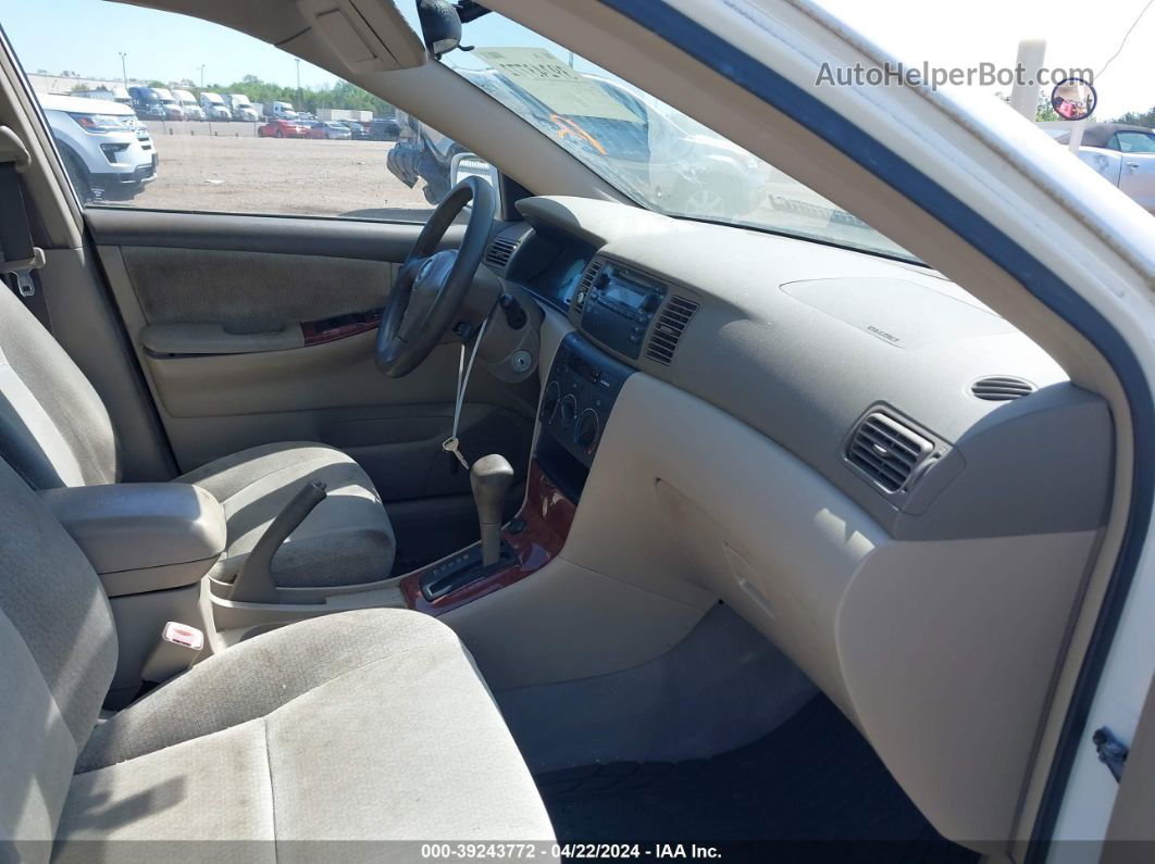 2004 Toyota Corolla Le White vin: 1NXBR38E44Z291788