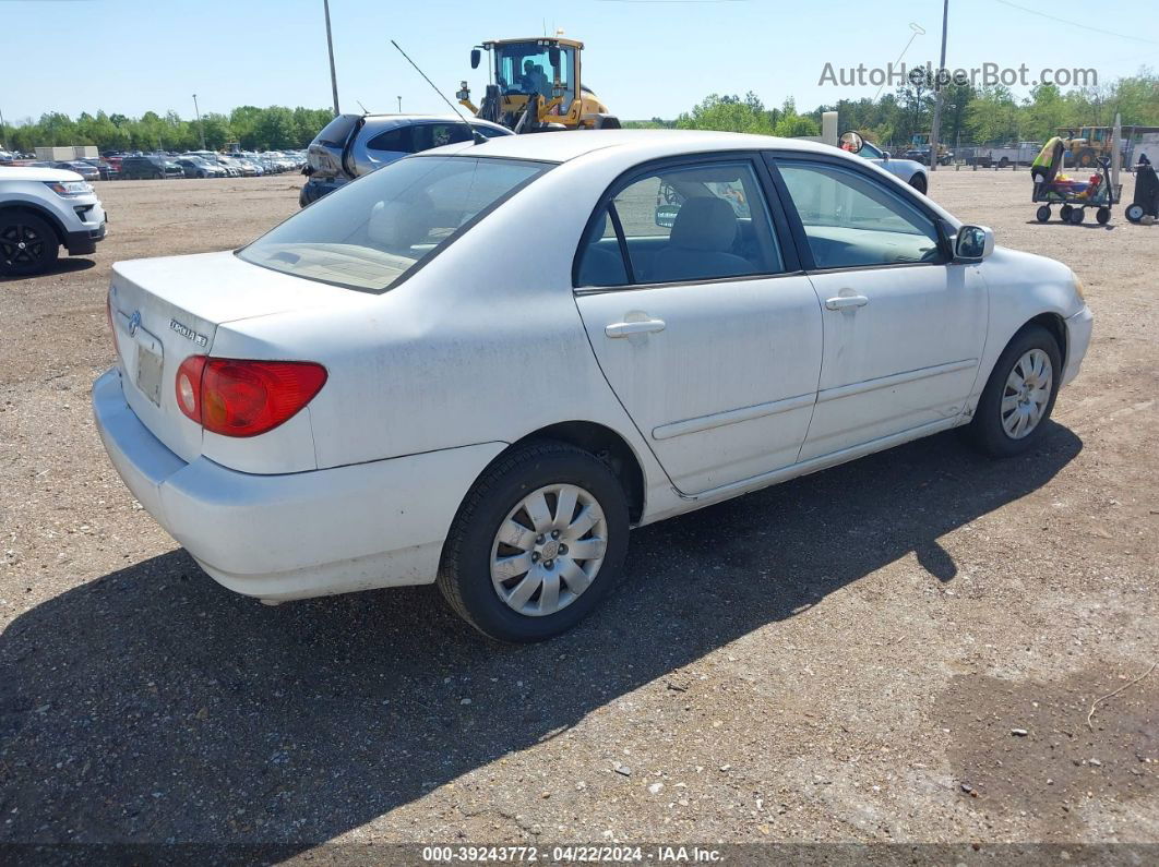 2004 Toyota Corolla Le White vin: 1NXBR38E44Z291788