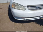 2004 Toyota Corolla Le White vin: 1NXBR38E44Z291788