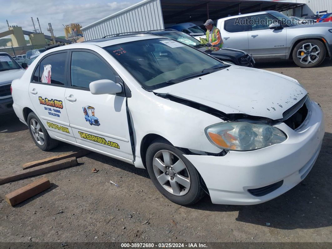 2004 Toyota Corolla Le White vin: 1NXBR38E44Z301252