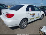 2004 Toyota Corolla Le White vin: 1NXBR38E44Z301252