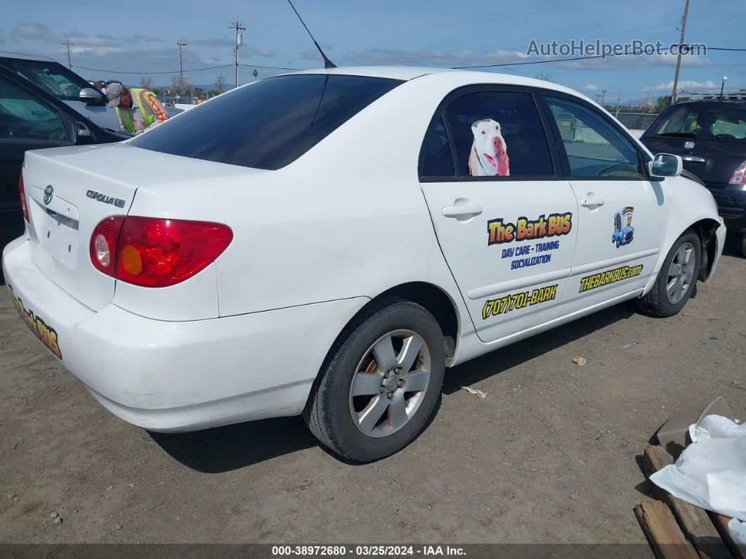 2004 Toyota Corolla Le White vin: 1NXBR38E44Z301252