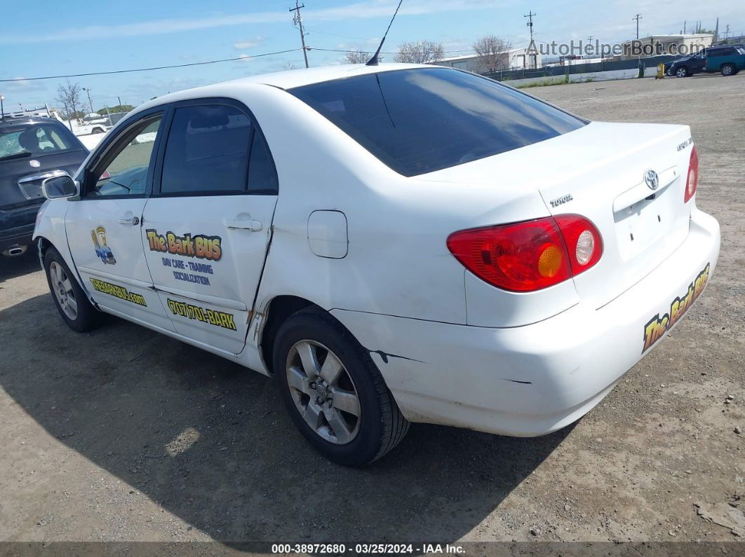 2004 Toyota Corolla Le White vin: 1NXBR38E44Z301252