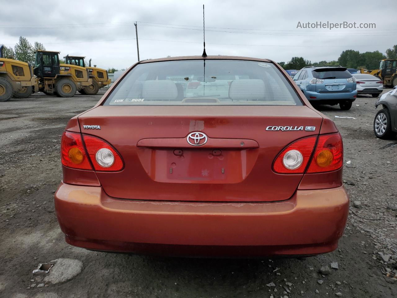 2004 Toyota Corolla Ce Red vin: 1NXBR38E44Z307083