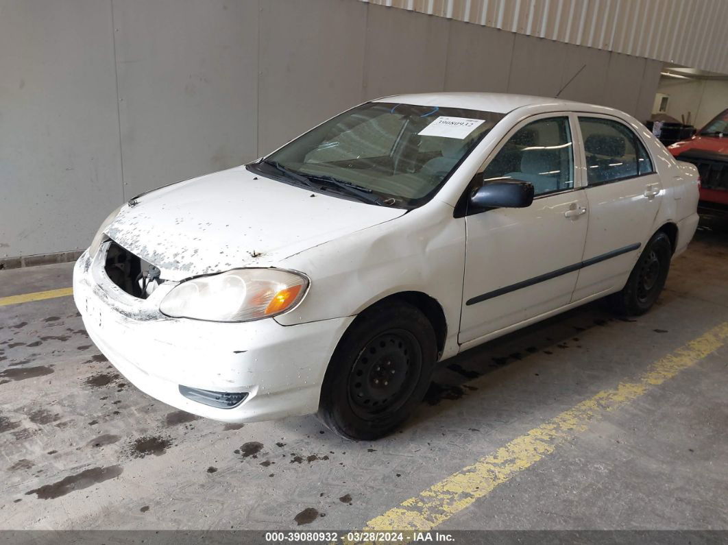 2003 Toyota Corolla Ce White vin: 1NXBR38E53Z138822