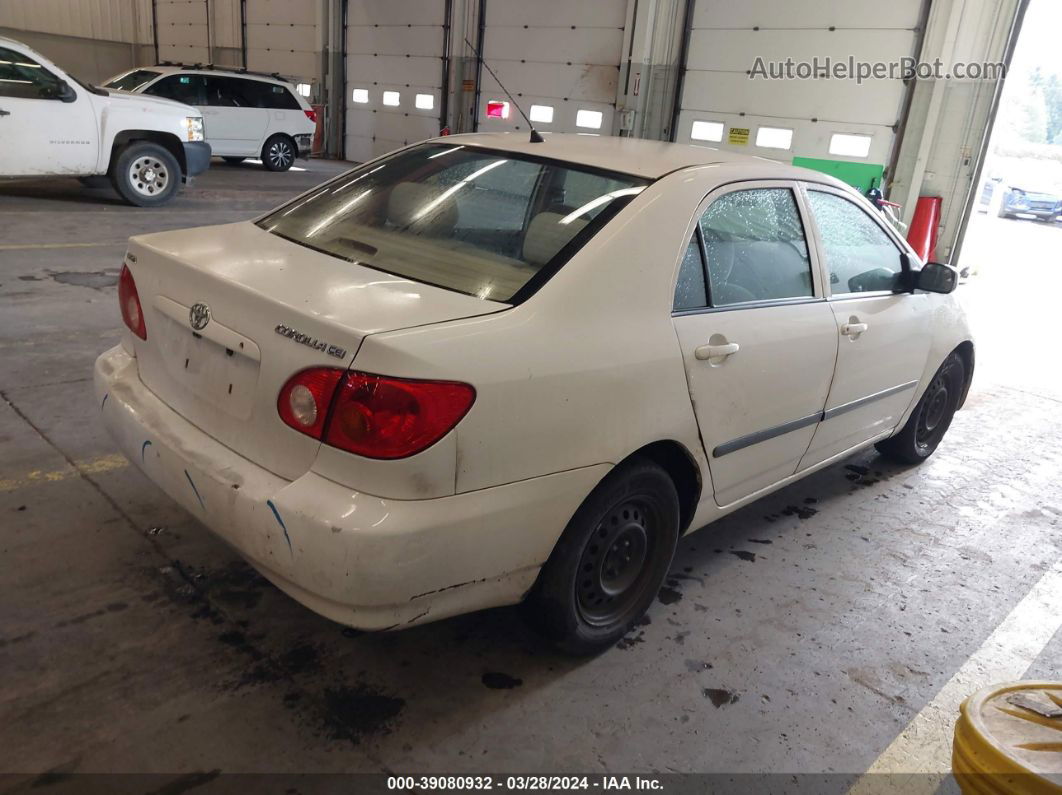 2003 Toyota Corolla Ce White vin: 1NXBR38E53Z138822