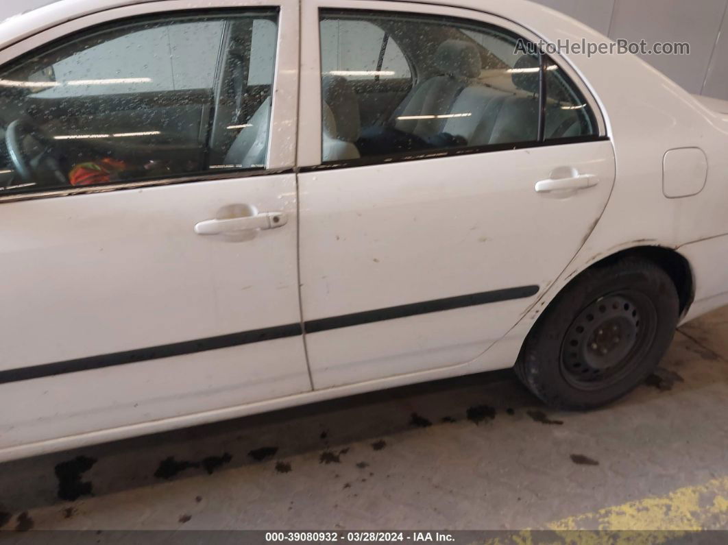 2003 Toyota Corolla Ce White vin: 1NXBR38E53Z138822