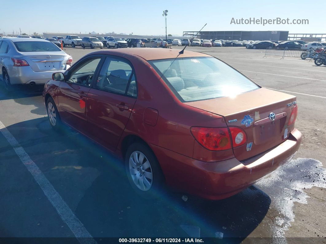 2004 Toyota Corolla Le Maroon vin: 1NXBR38E54Z273140