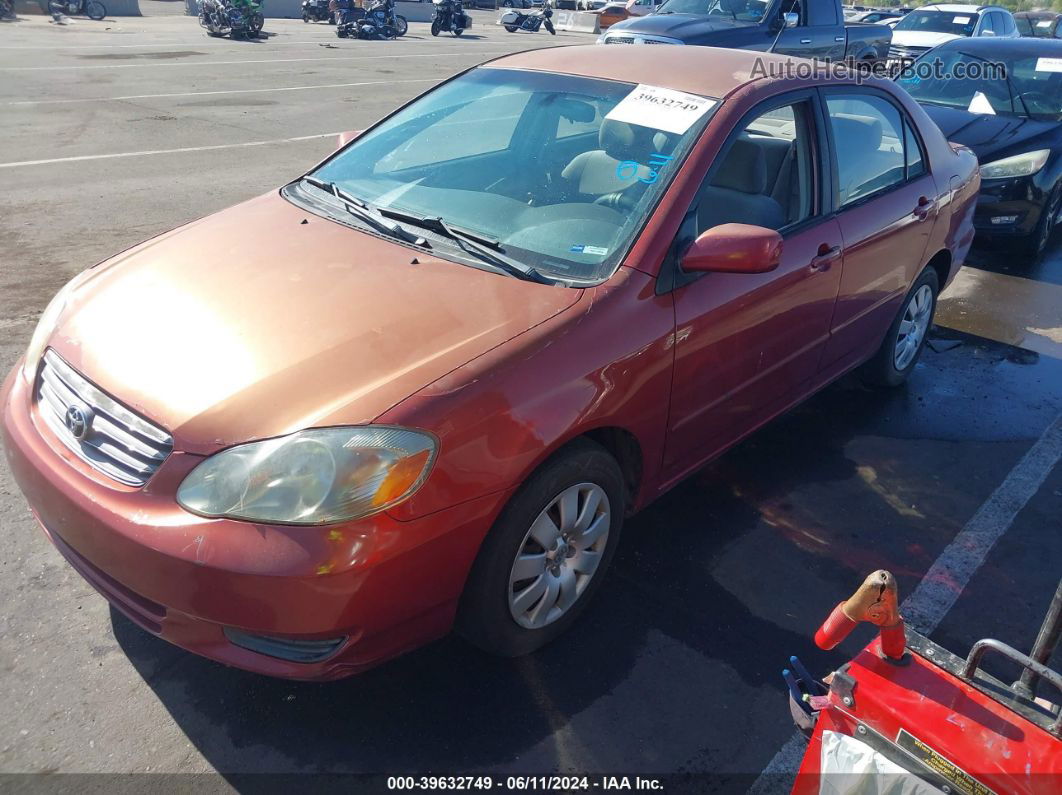 2004 Toyota Corolla Le Maroon vin: 1NXBR38E54Z273140