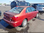 2004 Toyota Corolla Le Maroon vin: 1NXBR38E54Z273140