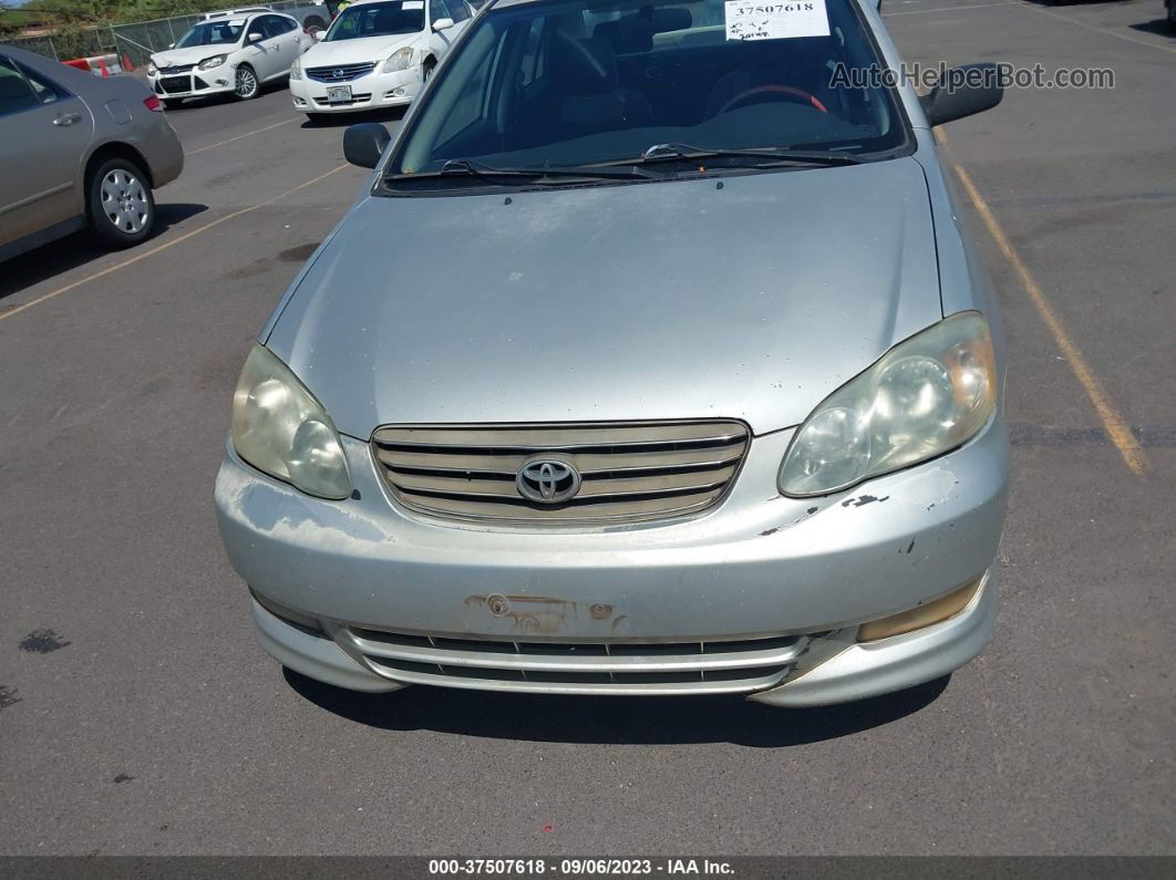 2003 Toyota Corolla Ce/s/le Silver vin: 1NXBR38E63Z007026