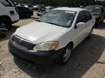 2003 Toyota Corolla Ce White vin: 1NXBR38E63Z067064