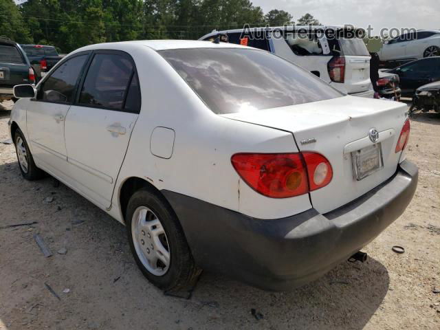 2003 Toyota Corolla Ce White vin: 1NXBR38E63Z067064