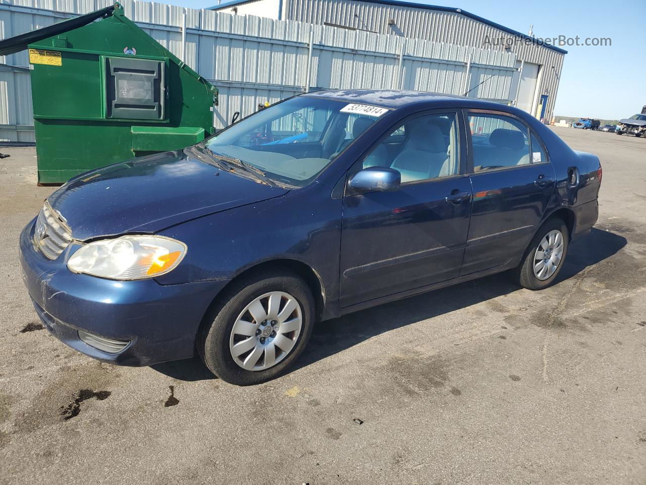 2004 Toyota Corolla Ce Синий vin: 1NXBR38E64Z283952