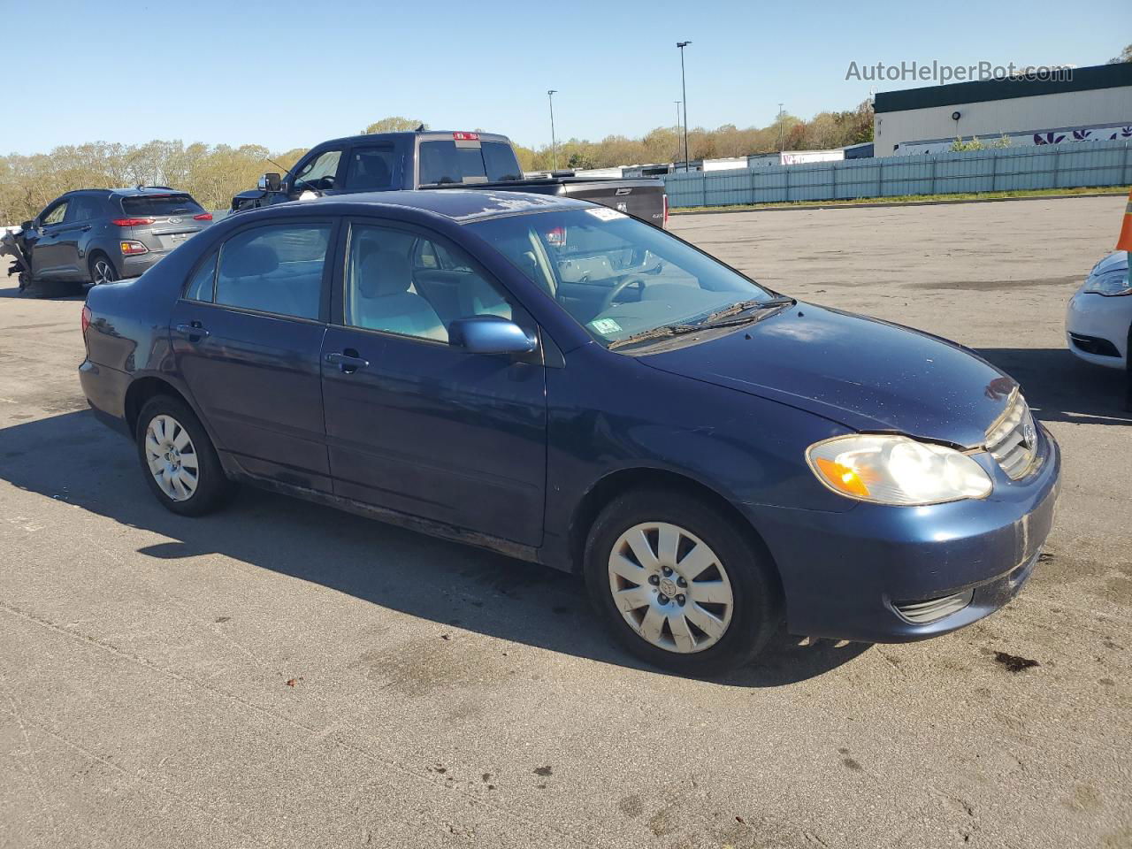 2004 Toyota Corolla Ce Blue vin: 1NXBR38E64Z283952