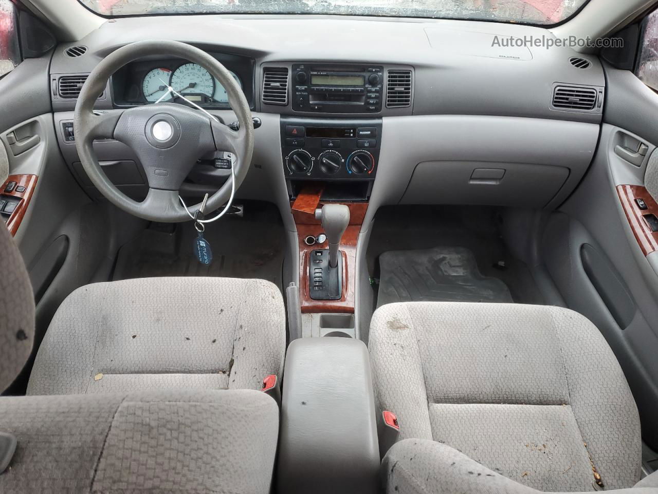 2004 Toyota Corolla Ce Red vin: 1NXBR38E64Z305822