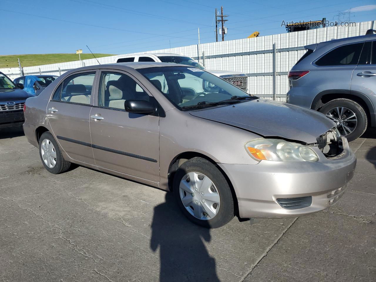 2003 Toyota Corolla Ce Silver vin: 1NXBR38E73Z111637