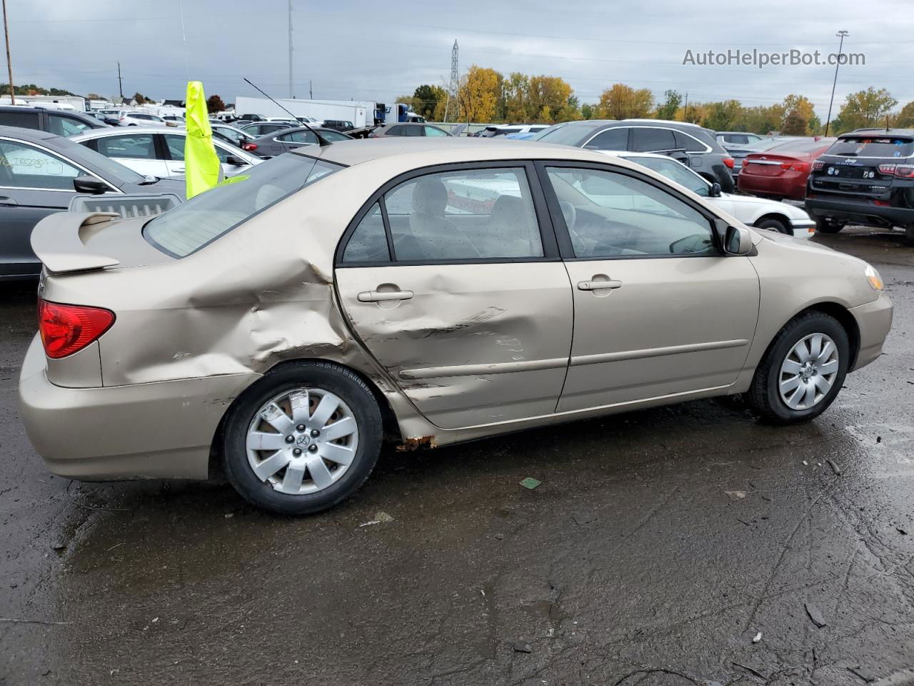 2004 Toyota Corolla Ce Желто-коричневый vin: 1NXBR38E74Z285158