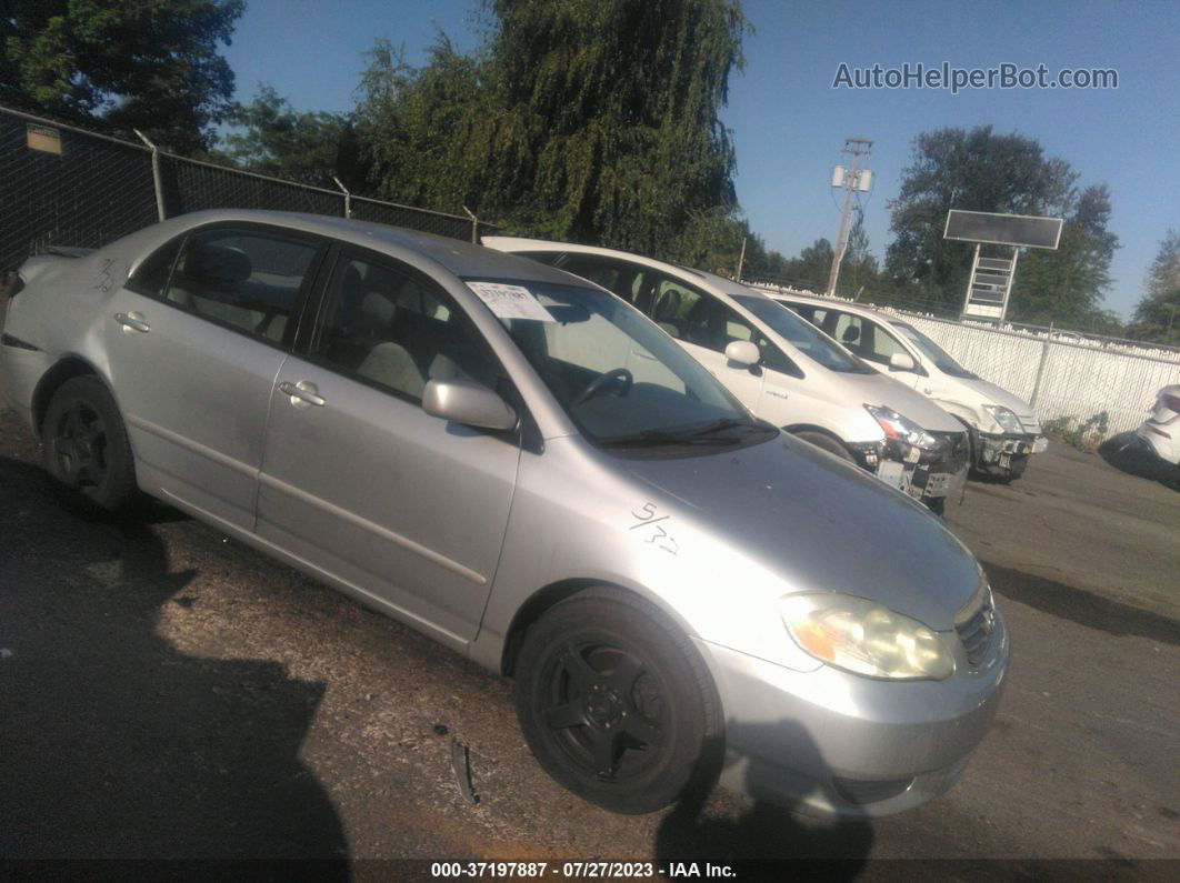 2004 Toyota Corolla Le Silver vin: 1NXBR38E74Z310625