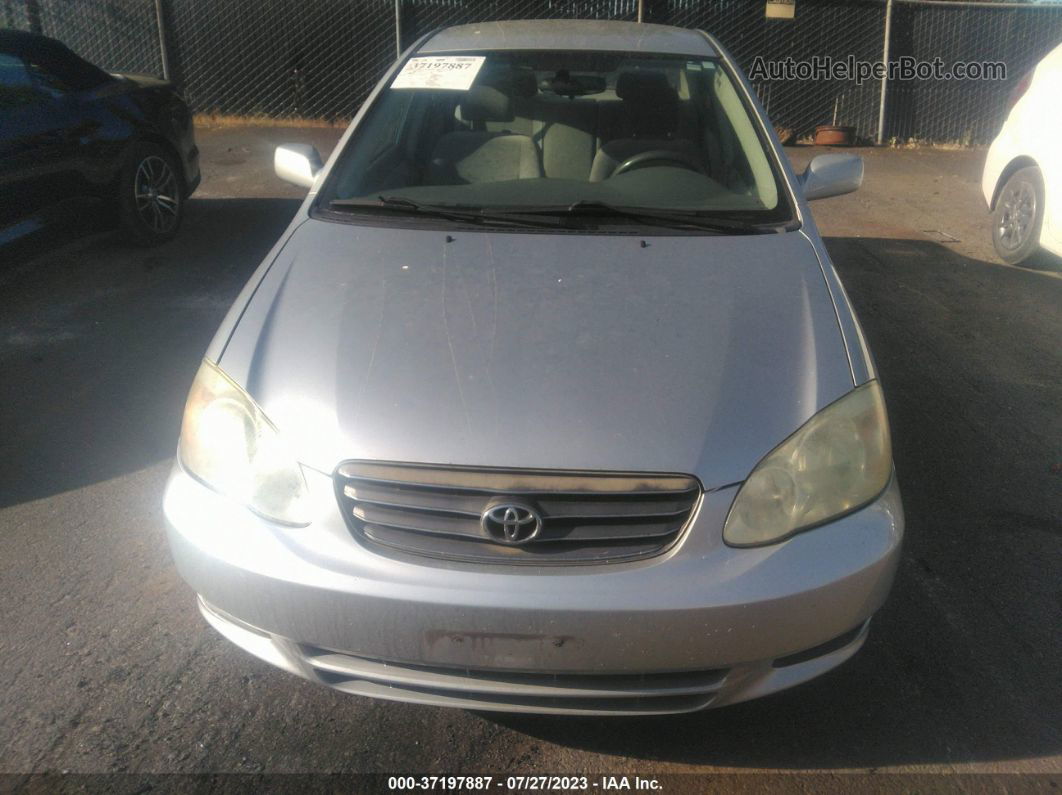 2004 Toyota Corolla Le Silver vin: 1NXBR38E74Z310625