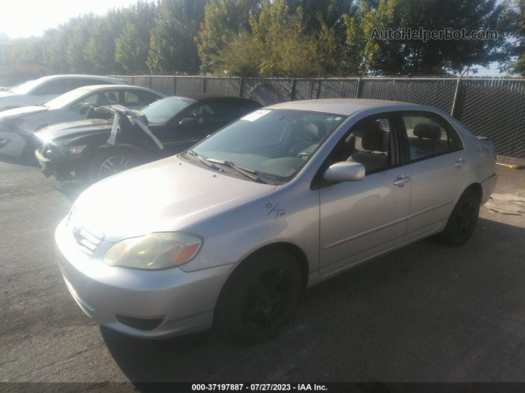 2004 Toyota Corolla Le Silver vin: 1NXBR38E74Z310625