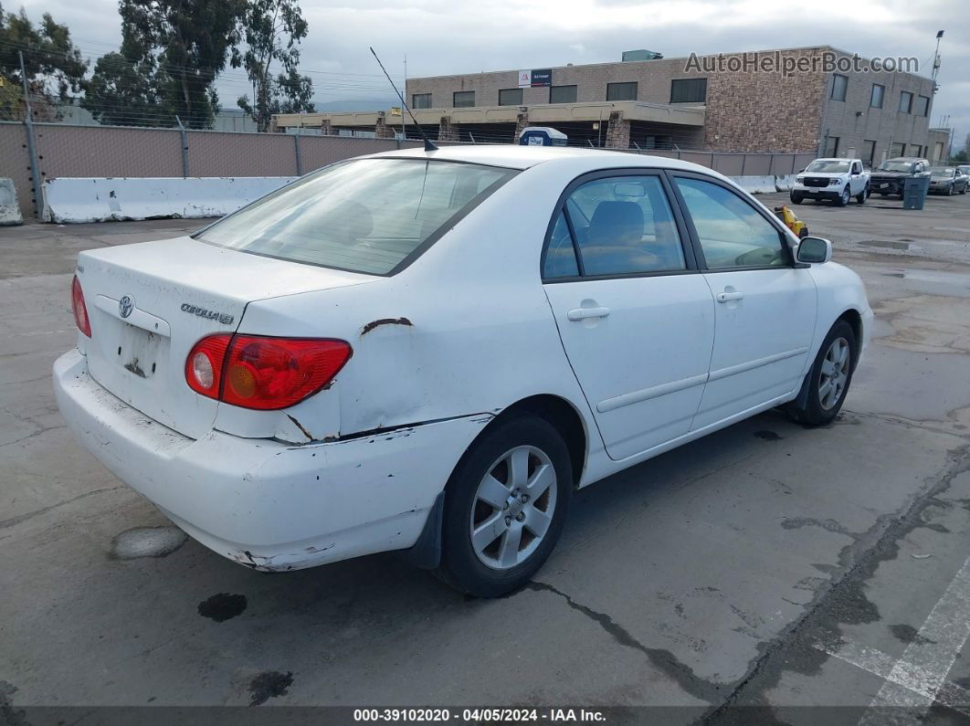 2004 Toyota Corolla Le White vin: 1NXBR38E84Z256719