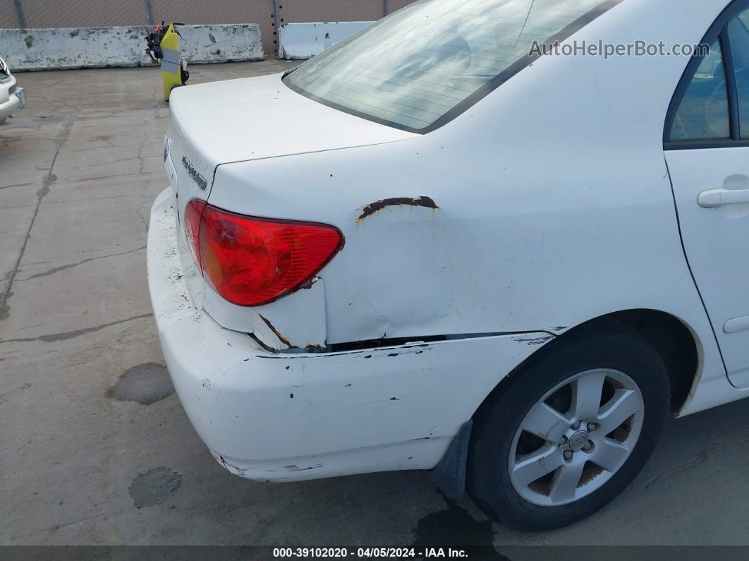 2004 Toyota Corolla Le White vin: 1NXBR38E84Z256719