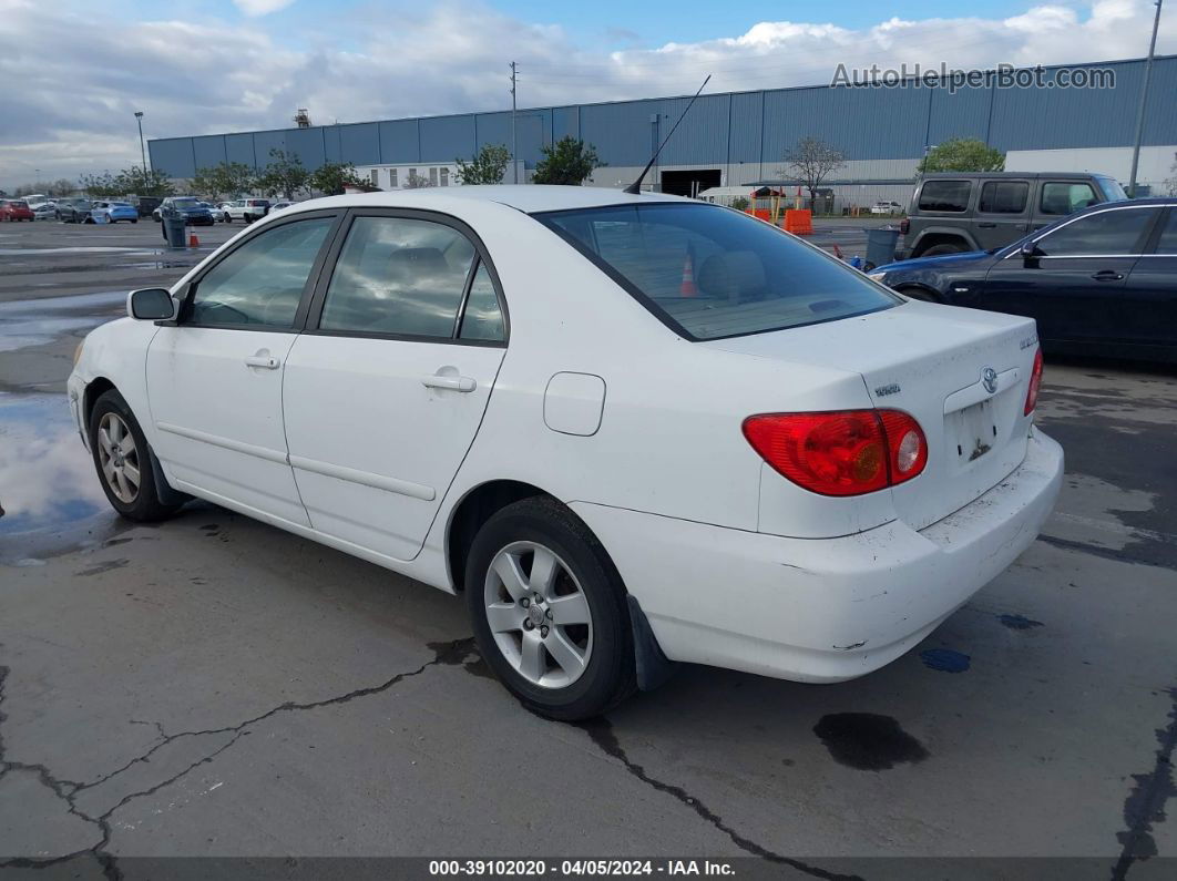 2004 Toyota Corolla Le White vin: 1NXBR38E84Z256719