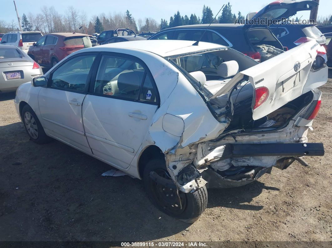 2004 Toyota Corolla Le White vin: 1NXBR38E84Z334092