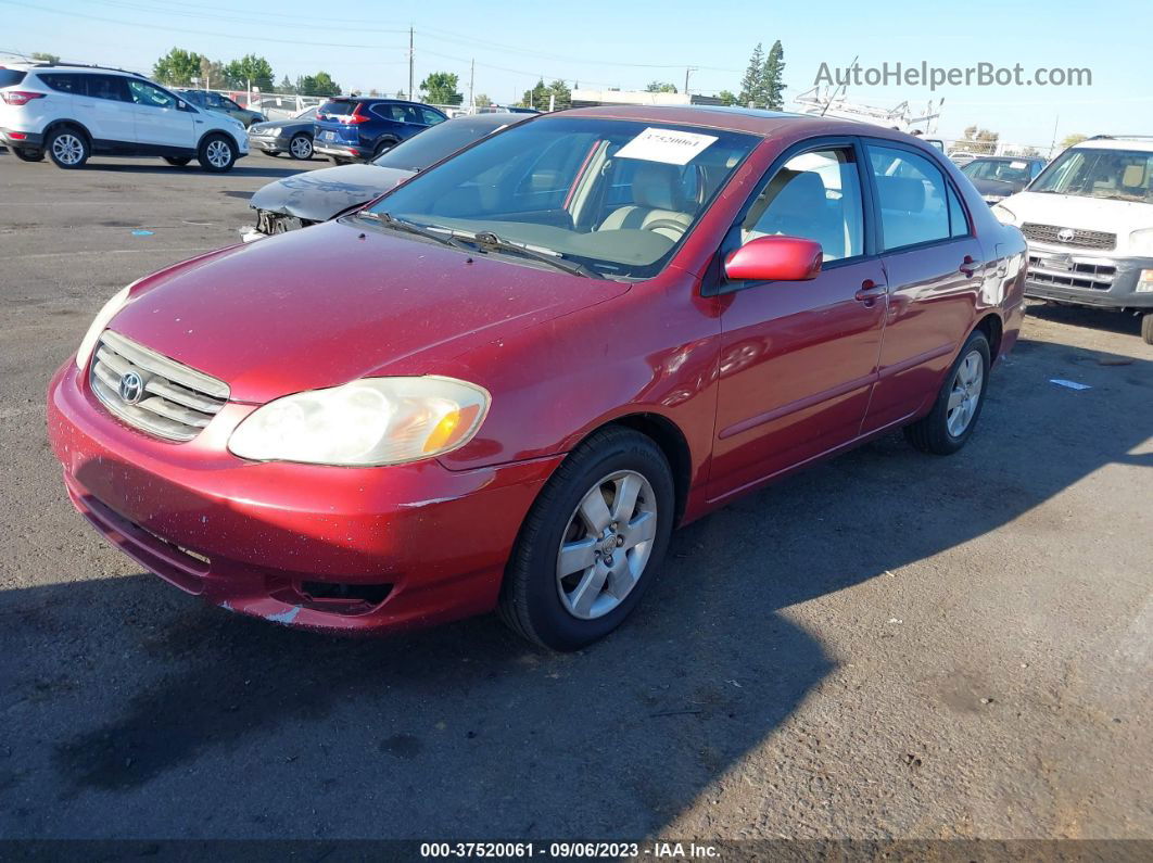 2004 Toyota Corolla Ce/s/le Красный vin: 1NXBR38E94Z197115