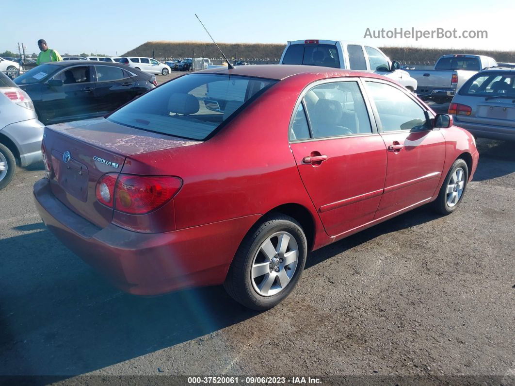 2004 Toyota Corolla Ce/s/le Red vin: 1NXBR38E94Z197115