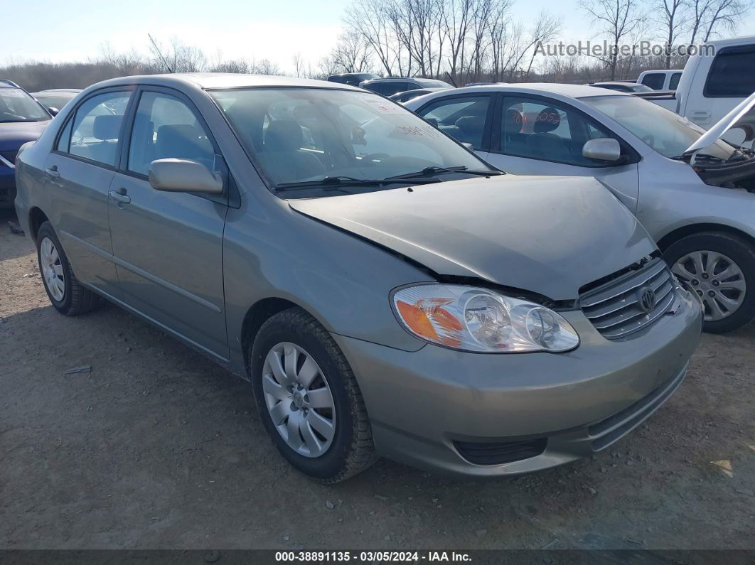 2004 Toyota Corolla Le Gray vin: 1NXBR38E94Z222742