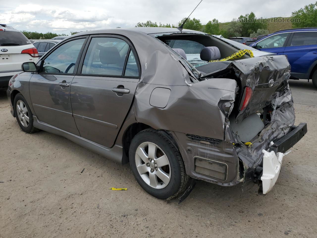 2004 Toyota Corolla Ce Gray vin: 1NXBR38E94Z294881