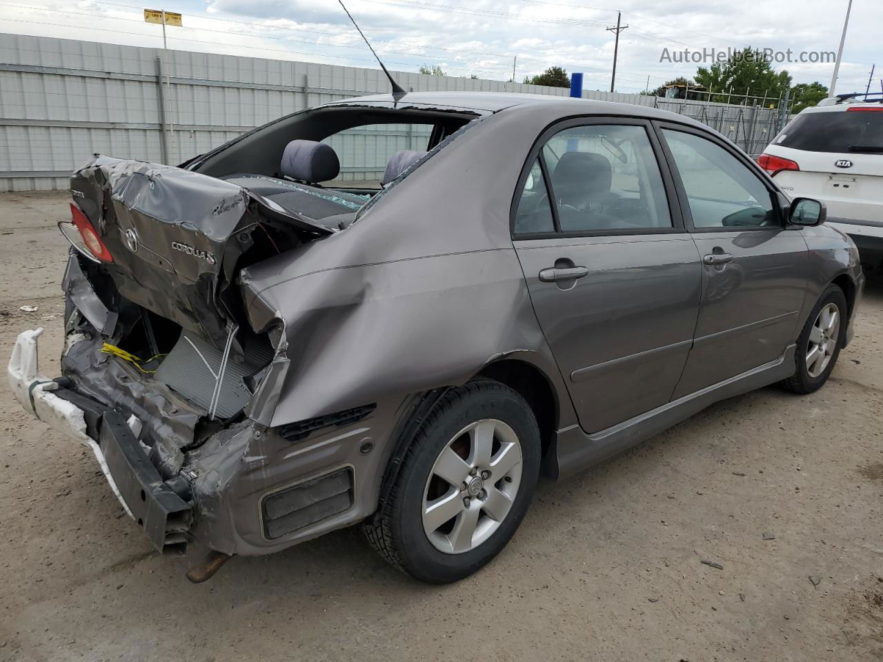 2004 Toyota Corolla Ce Gray vin: 1NXBR38E94Z294881