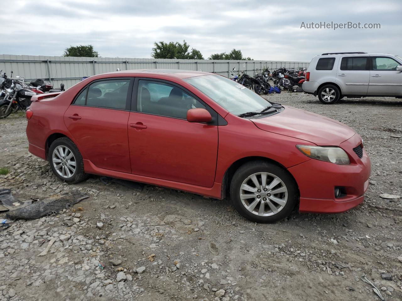 2010 Toyota Corolla Base Красный vin: 1NXBU4EE0AZ173628