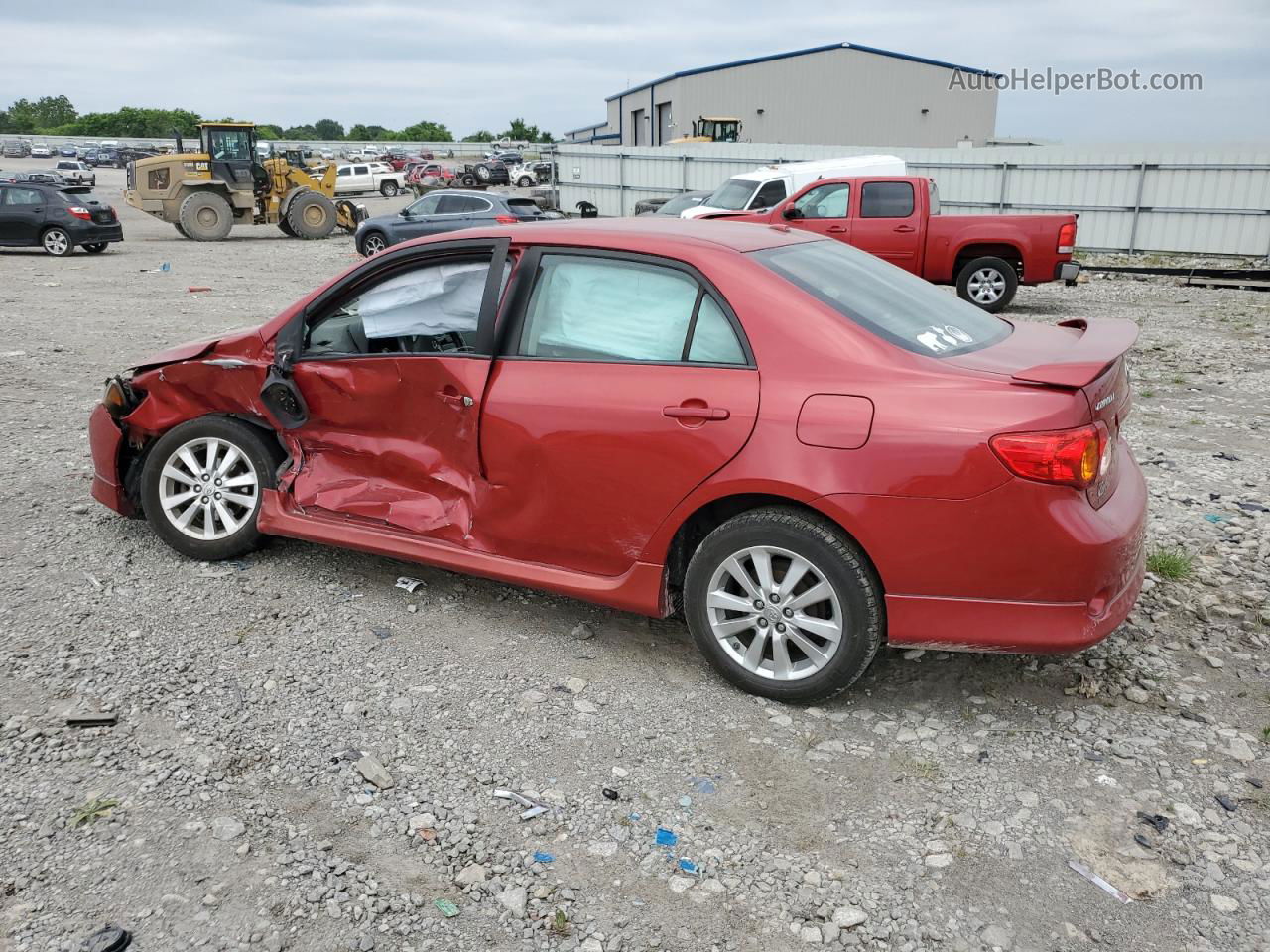 2010 Toyota Corolla Base Красный vin: 1NXBU4EE0AZ173628