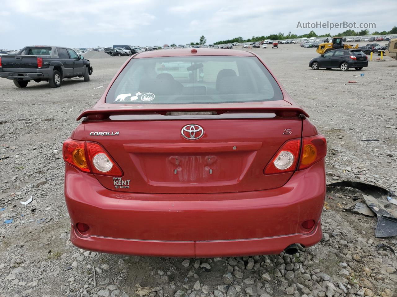 2010 Toyota Corolla Base Красный vin: 1NXBU4EE0AZ173628