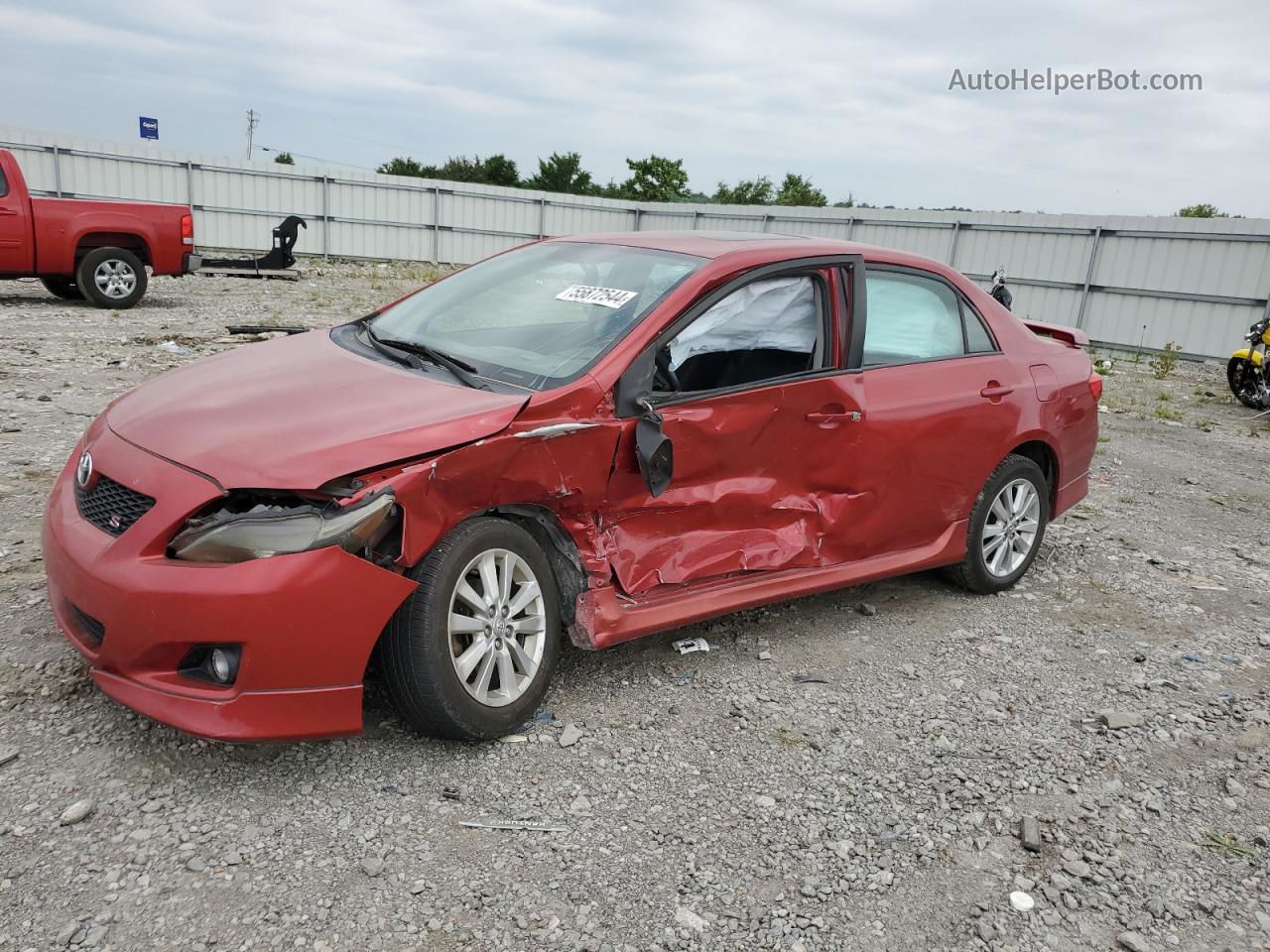 2010 Toyota Corolla Base Красный vin: 1NXBU4EE0AZ173628