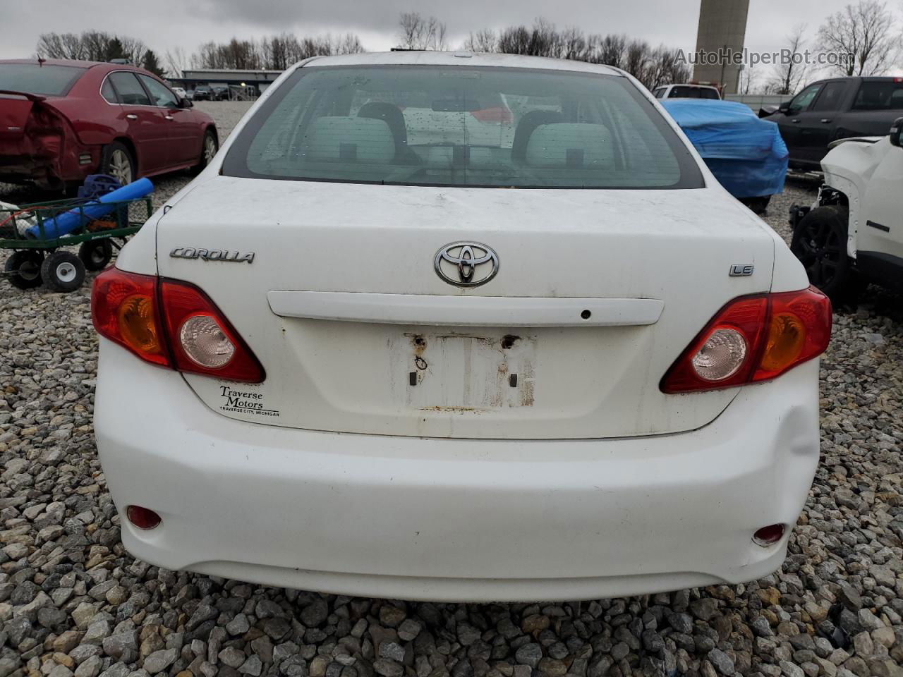 2010 Toyota Corolla Base White vin: 1NXBU4EE0AZ179865