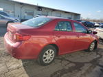 2010 Toyota Corolla Base Red vin: 1NXBU4EE0AZ185939