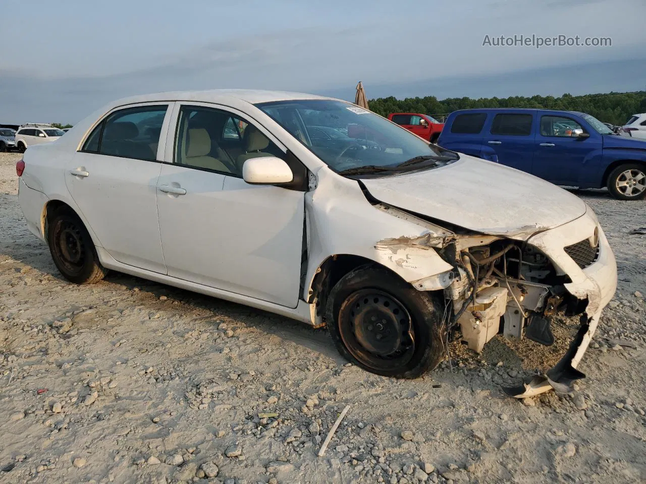 2010 Toyota Corolla Base White vin: 1NXBU4EE0AZ206000