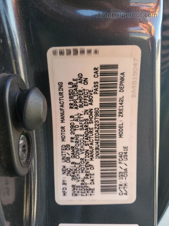 2010 Toyota Corolla Base Черный vin: 1NXBU4EE0AZ237960