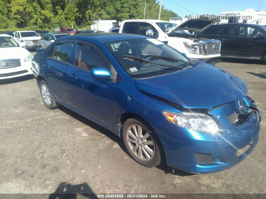 2010 Toyota Corolla Le Blue vin: 1NXBU4EE0AZ253284