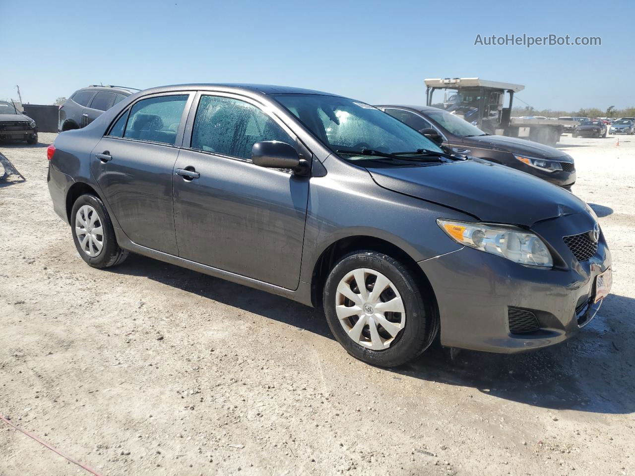 2010 Toyota Corolla Base Серый vin: 1NXBU4EE0AZ264043