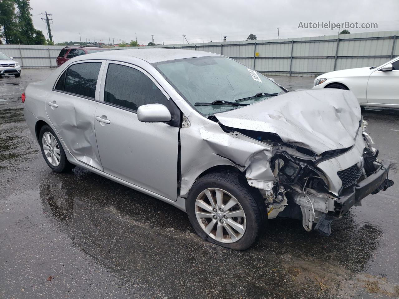 2010 Toyota Corolla Base Silver vin: 1NXBU4EE0AZ299505